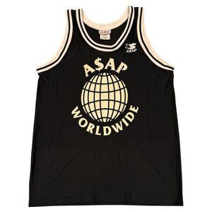 ASAP Mob ASAP Rocky Worldwide Basketball Starter Jersey Size 2XL (Fits Like a L)